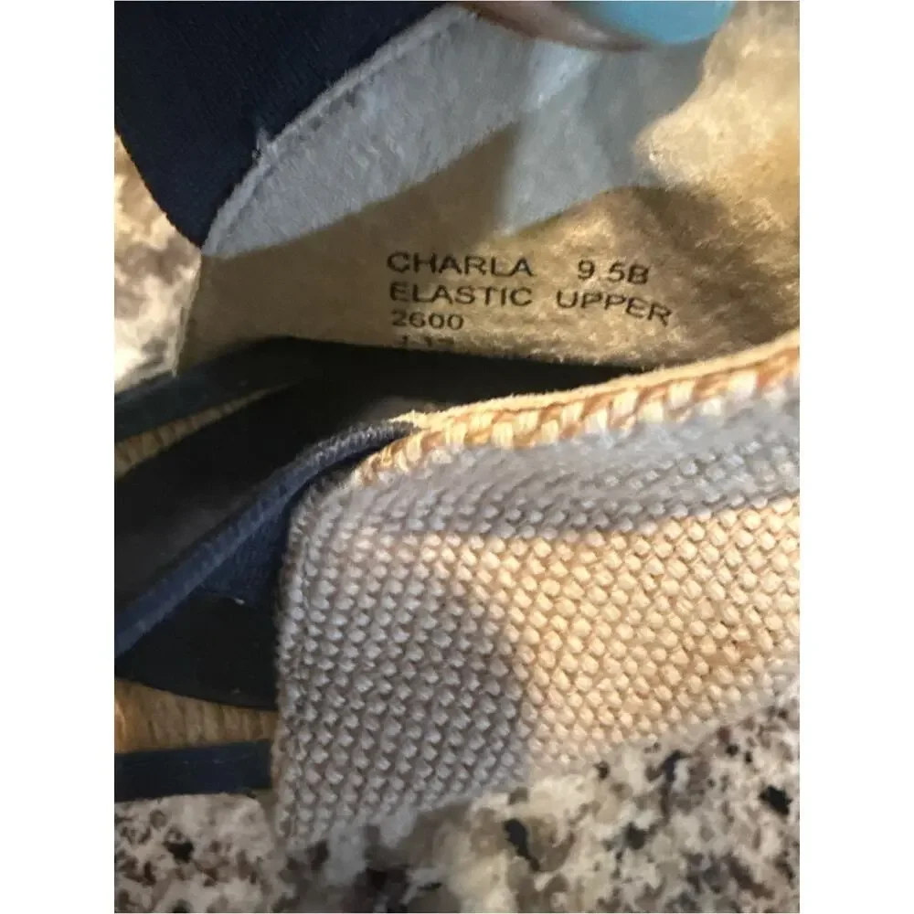 Lauren Ralph Lauren Charla Espadrille Wedge Sandal Size 9.5 Coastal Preppy Comfy